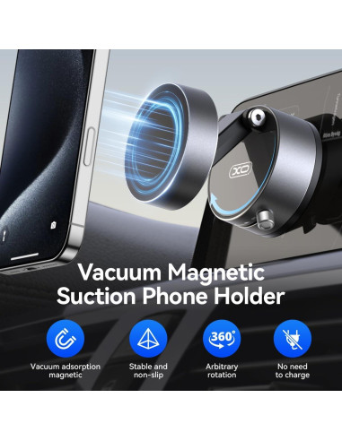 Soporte para teléfono Sanqi Youpin magnético 360 gris