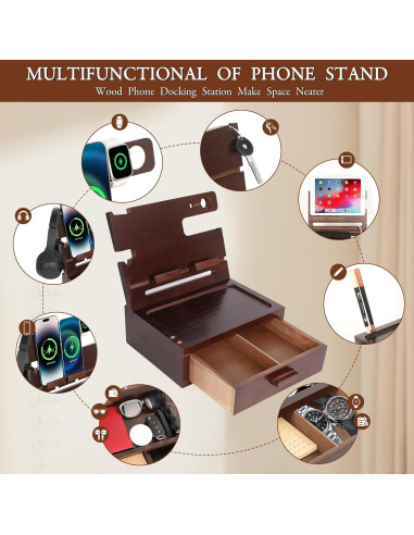 Estación de Acoplamiento de Madera Xgunion con Cajón 1.67 kg