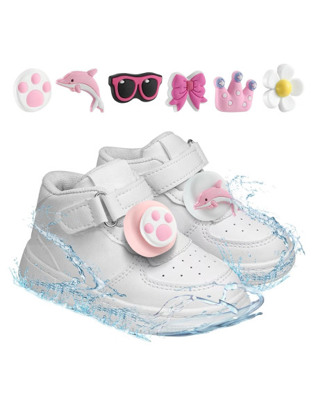 Soporte Silicona para AirTag Niños 6 Piezas Blanco/Rosa Soporte Silicona para AirTag Niños 6 Piezas Blanco/Rosa