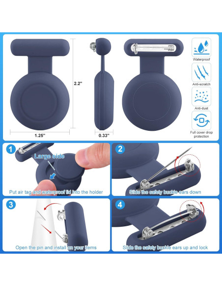 Soporte Impermeable para AirTag AGMZ - 2 Piezas Soporte Impermeable para AirTag AGMZ - 2 Piezas