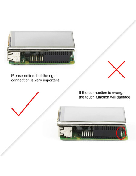 Pantalla Táctil 3.5" Jun-Electron para Raspberry Pi 4 Pantalla Táctil 3.5" Jun-Electron para Raspberry Pi 4