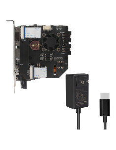 Geekworm KVM-A8 Fuente de Alimentación Tipo-C 5V 4A para Raspberry Pi 4