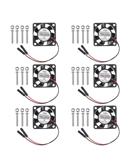6 Ventiladores de Refrigeración AITIAO 30x30mm para Raspberry Pi 6 Ventiladores de Refrigeración AITIAO 30x30mm para Raspberry Pi