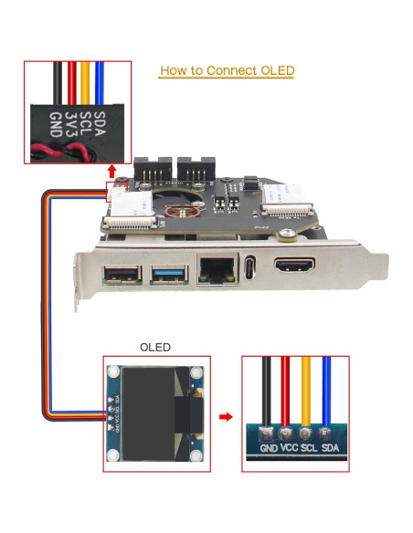 Geekworm KVM-A8 Fuente de Alimentación Tipo-C 5V 4A para Raspberry Pi 4 Geekworm KVM-A8 Fuente de Alimentación Tipo-C 5V 4A para Raspberry Pi 4