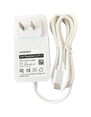 Adaptador de Alimentación 27W Tipo C para Raspberry Pi 5 y Orange Pi