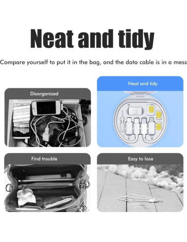 Adaptador multifuncional USB tipo C QS-03 con soporte y almacenamiento