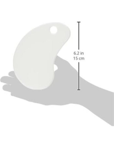 Raspador de Masa Curvado Fox Run, Plástico Blanco 29.5x10.2 cm