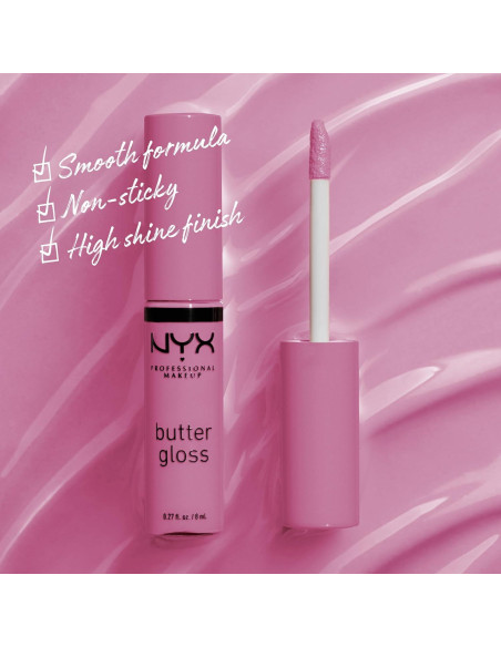 Brillo de Labios Mantecoso NYX 7.98 ml Eclair Rosa Brillo de Labios Mantecoso NYX 7.98 ml Eclair Rosa
