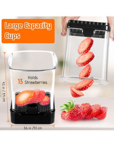 Cortador de Frutas GENGCANG 2 Pack - Acero Inoxidable, Manual