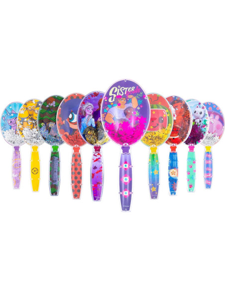 Cepillo de Cabello CoComelon Verde con Confeti Brillante Cepillo de Cabello CoComelon Verde con Confeti Brillante