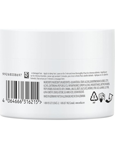 Mascarilla de Cabello Wella Professionals 143g - Reparadora Mascarilla de Cabello Wella Professionals 143g - Reparadora