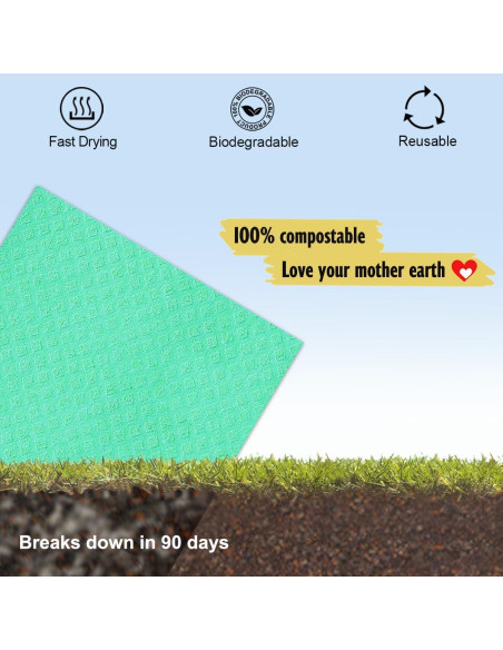 Paños de Cocina Reutilizables MoLKENE - 10 Unidades Ultra Absorbentes Paños de Cocina Reutilizables MoLKENE - 10 Unidades Ultra Absorbentes