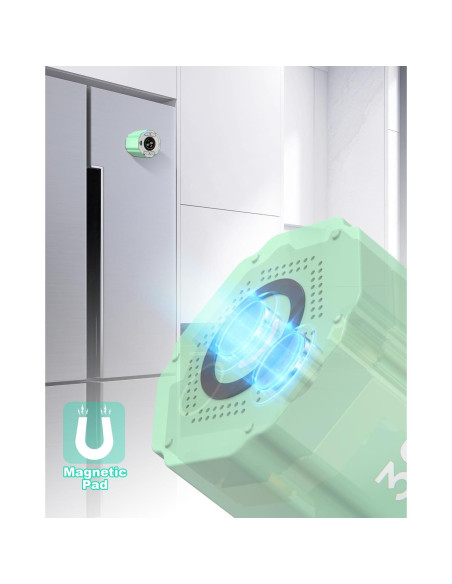 Temporizador Magnético Digital Usteetic 5 Modos Recargable Verde Temporizador Magnético Digital Usteetic 5 Modos Recargable Verde