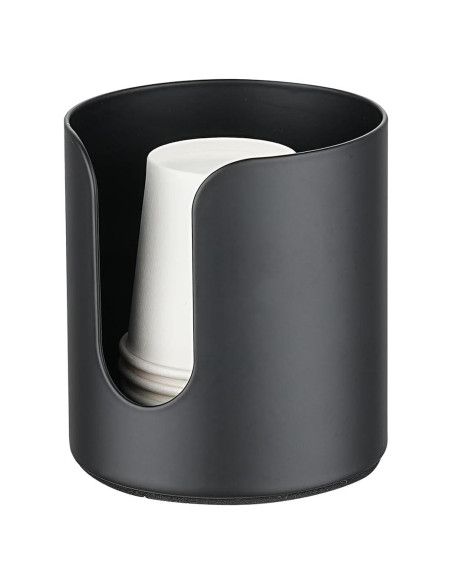 Dispensador de Tazas de Baño JQK Negro 3 oz y 5 oz Dispensador de Tazas de Baño JQK Negro 3 oz y 5 oz