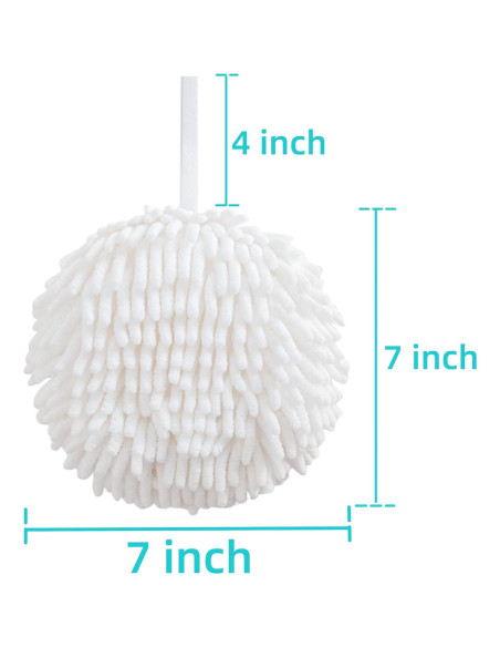 Juego de 4 Toallas de Mano Frbryak Chenille 17.78cm Suaves Juego de 4 Toallas de Mano Frbryak Chenille 17.78cm Suaves