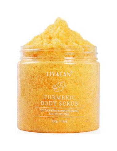 Exfoliante Corporal de Cúrcuma Liyalan 220g Hidratante Natural