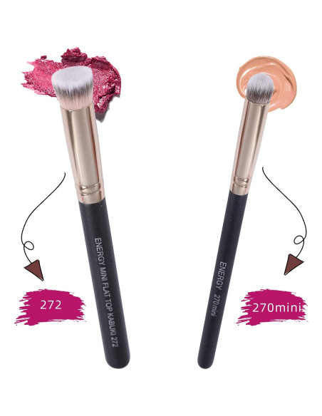 Conjunto de Brochas Kabuki ENERGY 2 Pcs para Maquillaje de Ojos Conjunto de Brochas Kabuki ENERGY 2 Pcs para Maquillaje de Ojos