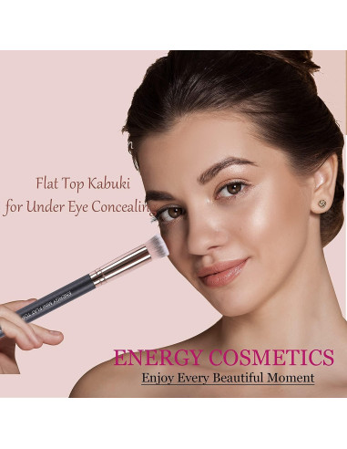 Conjunto de Brochas Kabuki ENERGY 2 Pcs para Maquillaje de Ojos