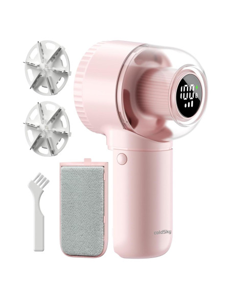 Raspador de Pelusa Recargable coldSky CY610 Rosa 3 Velocidades Raspador de Pelusa Recargable coldSky CY610 Rosa 3 Velocidades