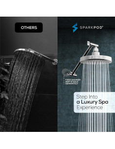 Cabezal de Ducha Redondo SparkPod 6" con Brazo 27.94 cm Cromo 2