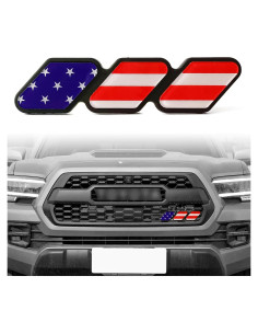 Insignia Decorativa de Rejilla CmeRto Rojo 10,13 cm para Toyota