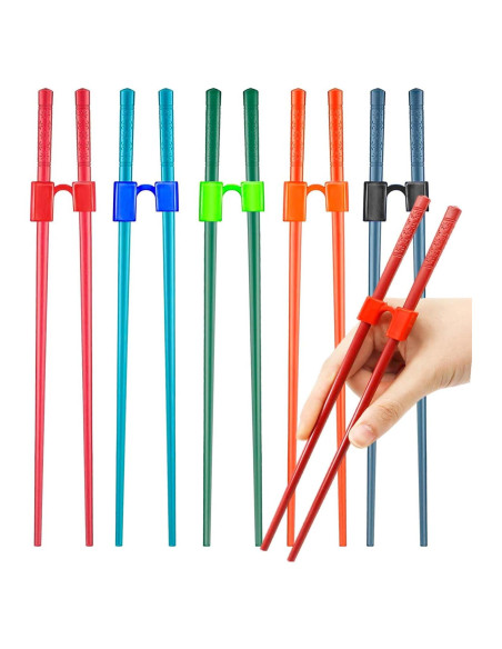 5 Pares de Palillos de Entrenamiento Reutilizables Fejapa 5 Pares de Palillos de Entrenamiento Reutilizables Fejapa