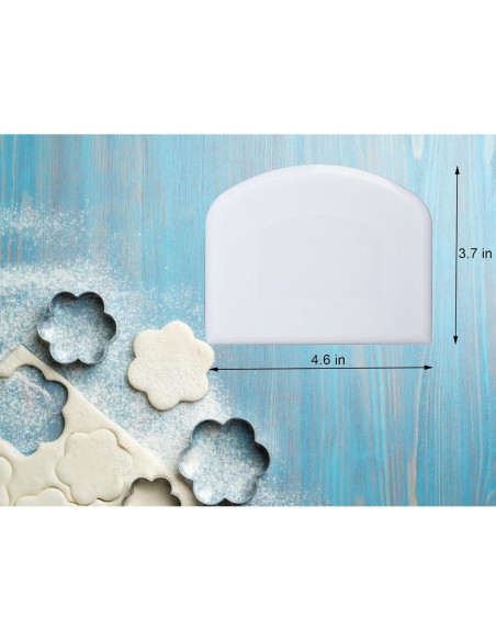 Conjunto de Raspadores de Cocina Jzszera 5 Piezas Plástico Flexible Conjunto de Raspadores de Cocina Jzszera 5 Piezas Plástico Flexible