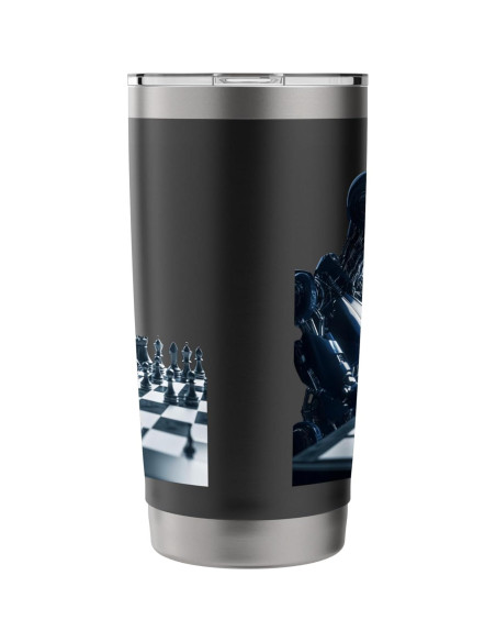 Taza Aislada Acero Inoxidable 20 oz Robot AI Ajedrez Taza Aislada Acero Inoxidable 20 oz Robot AI Ajedrez
