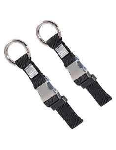 Correas de Equipaje RF REENFAYA 2 Unidades Nylon Negro