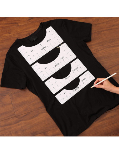 Regla de Alineación para Camisetas Mr. Pen - 4 Piezas PVC