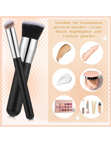 Set de Brochas de Maquillaje ProSuites - 6 Piezas, Negro Set de Brochas de Maquillaje ProSuites - 6 Piezas, Negro