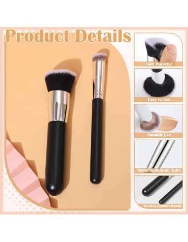 Set de Brochas de Maquillaje ProSuites - 6 Piezas, Negro