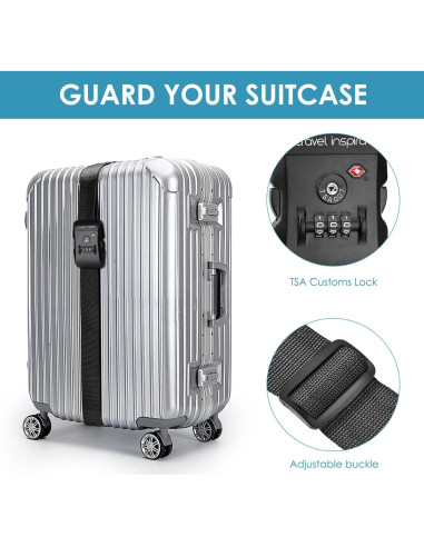 Correa de Equipaje Travel Inspira con Cerradura TSA 1-Pack