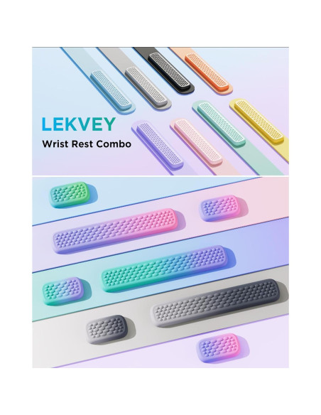 Reposamuñecas Ergonómico Lekvey TU026 - Espuma de Memoria y Cuero PU Negro Reposamuñecas Ergonómico Lekvey TU026 - Espuma de Memoria y Cuero PU Negro
