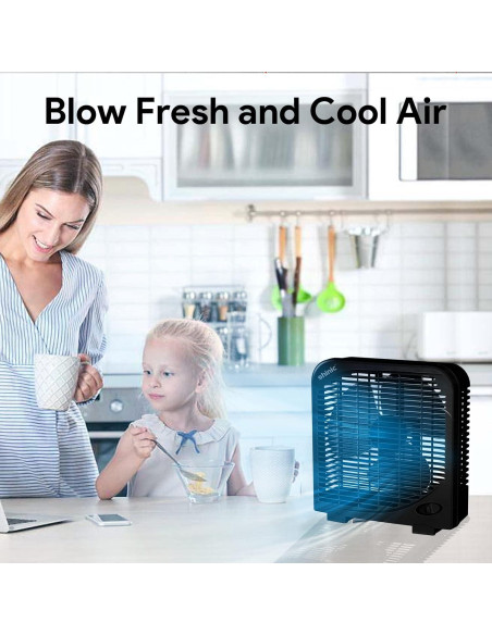 Ventilador de Mesa SHINIC 10" Silencioso 2 Velocidades Negro Ventilador de Mesa SHINIC 10" Silencioso 2 Velocidades Negro