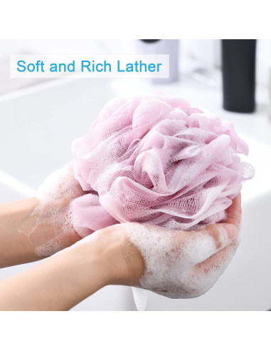 Esponja Exfoliante de Lufa AmazerBath - Set de 4 Colores