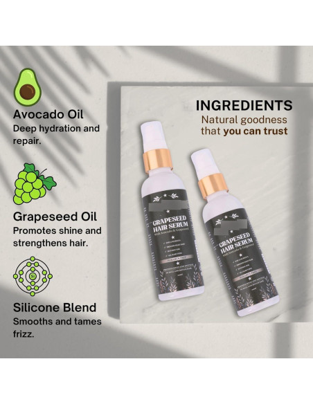 Suero para Cabello GENÉRICO 100ml - Semilla de Uva y Aguacate Suero para Cabello GENÉRICO 100ml - Semilla de Uva y Aguacate