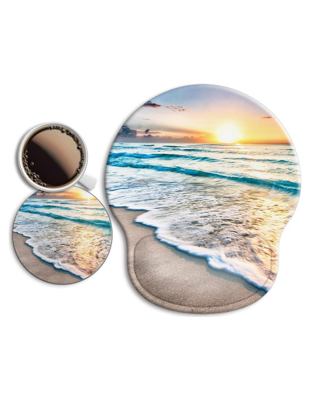 Alfombrilla de Ratón Ergonómica Wiabsi con Reposamuñecas de Gel Alfombrilla de Ratón Ergonómica Wiabsi con Reposamuñecas de Gel