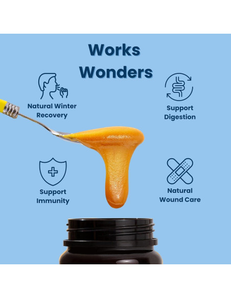 Miel Cruda Manuka Wonder 248g MGO300+ Natural para Salud Miel Cruda Manuka Wonder 248g MGO300+ Natural para Salud