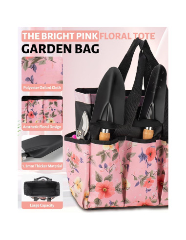 Juego de Herramientas de Jardinería Rosadas LANNIU 5 Piezas