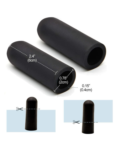 Protectores de Dedos Negros Povihome - Fundas Hidratantes 10 Unidades Protectores de Dedos Negros Povihome - Fundas Hidratantes 10 Unidades