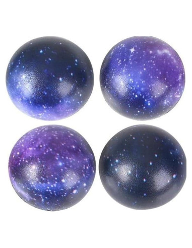 Pelotas de Alivio de Estrés Zugar Land - 4 Piezas de Espuma 5.08 cm