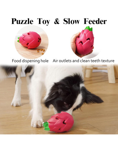 Juguetes para Perros MewaJump - Paquete de 3 Frutas Resistentes