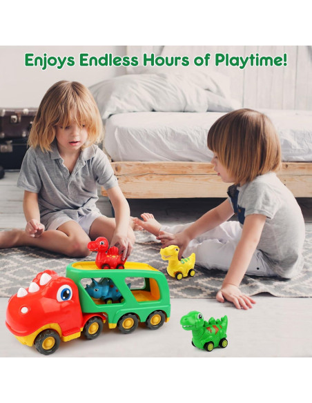 Camión Transportador de Dinosaurios Nicmore 5 en 1 para Niños Camión Transportador de Dinosaurios Nicmore 5 en 1 para Niños