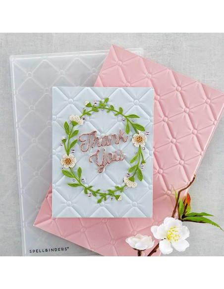 Carpeta de Embossing 3D Spellbinders Tufted 12.7x21.6 cm Carpeta de Embossing 3D Spellbinders Tufted 12.7x21.6 cm