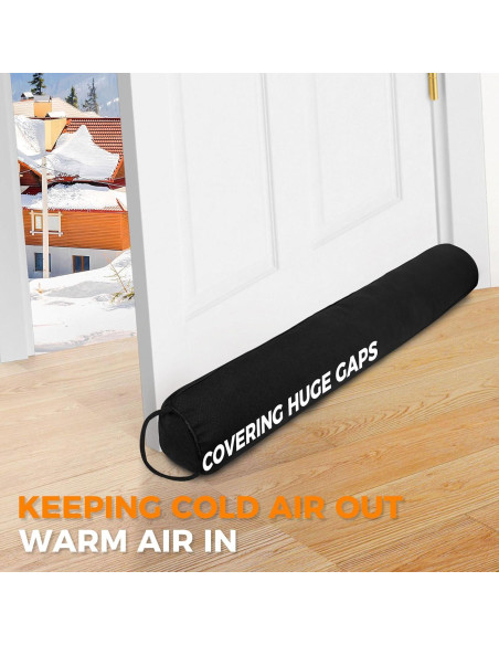 Tapón para Corrientes de Aire TORRAMI 76.2 cm Negro Aislante Tapón para Corrientes de Aire TORRAMI 76.2 cm Negro Aislante