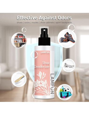 Spray Desodorante Natural para Zapatos Lamfun 150ml Fresia