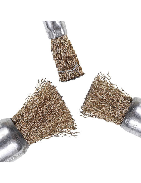 Juego de 15 Cepillos de Alambre Rocaris para Taladro 1/4" Juego de 15 Cepillos de Alambre Rocaris para Taladro 1/4"