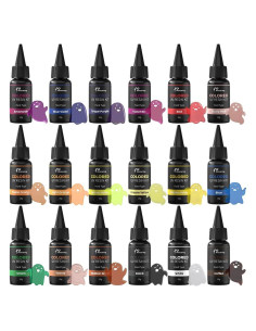 Kit de Resina UV Colorida Honcaring 18 Colores 20g