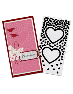 Carpeta de Embossing 3D Blinket Corazón para Manualidades